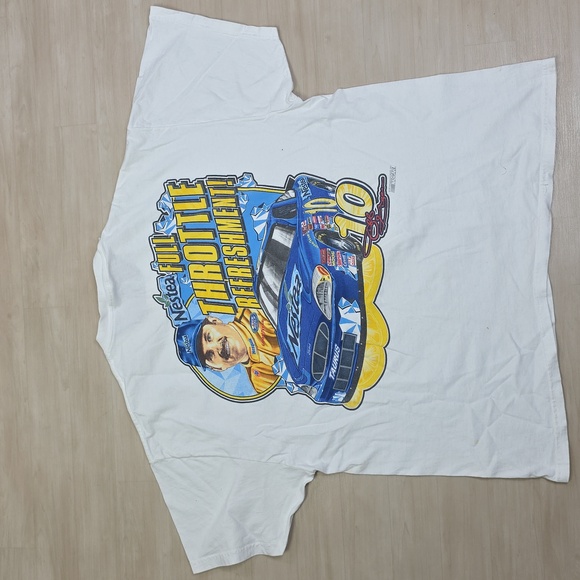 Hanes Other - Nestea Full Throttle Refreshment T Shirt Size XL Jeff Green #10 NASCAR Stains
